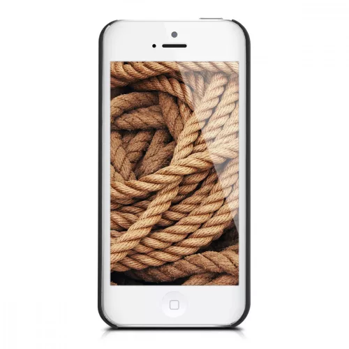 Pouzdro pro Apple iPhone 5 / iPhone 5s / iPhone SE, dřevo, hnědé, 38451.24