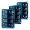 Sada 3 reléových modulů se 4 kanály 5V pro Arduino Raspberry Pi, Kwmobile, Multicolor, Electronic Components, 38814