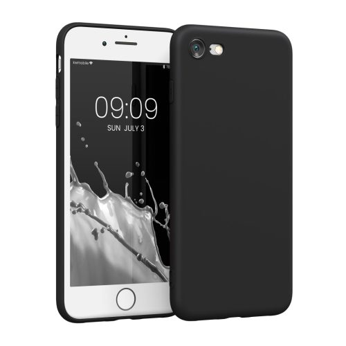 Pouzdro Kwmobile pro Apple iPhone SE (2022)/iPhone SE (2020)/iPhone 8, černé, silikonové, 39458.01