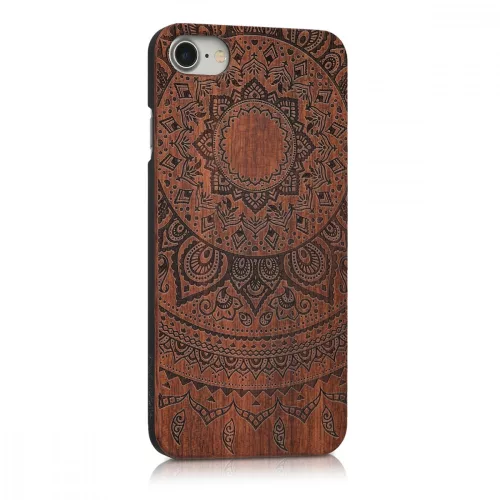 Pouzdro pro Apple iPhone 8 / iPhone 7 / iPhone SE 2, dřevo, hnědé, 39462.03