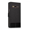 Pouzdro pro Samsung Galaxy J3 (2016), Textile, Black, 38157.73