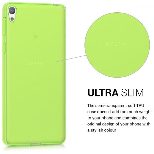 Kryt pro Sony Xperia E5, silikonový, zelený, 40243.07