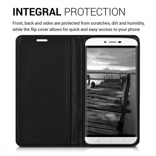 Pouzdro pro Coolpad Torino, Ekologická kůže, Černá, 40287.01