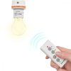 Sada 3 zásuvkových adaptérů E27 s dálkovým ovládáním, Kwmobile, Bílá, Plast, 40809
