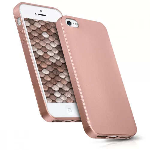 Pouzdro pro Apple iPhone 5 / iPhone 5s / iPhone SE, Silicon, Rose Gold, 40816.31