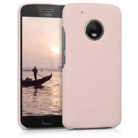   Kryt pro Motorola Moto G5 Plus, Ekologická kůže, Růžový, 41393.10