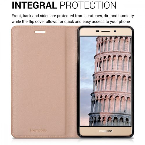 Potah pro Coolpad Modena 2, Ekologická kůže, Růžový, 40293.81