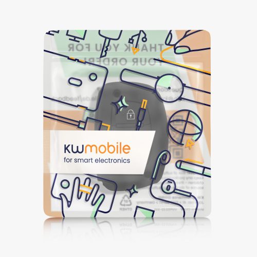 Kryt na klíče od auta pro Hyundai / Kia - 3 tlačítka - Keyless Go, silikonový, černý, 41620.01