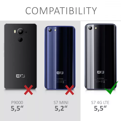 Pouzdro pro Elephone S7, textilní, šedé, 41672.22