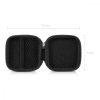 Pouzdro na sluchátka, Kwmobile, Black/White, Plast, 41739.01