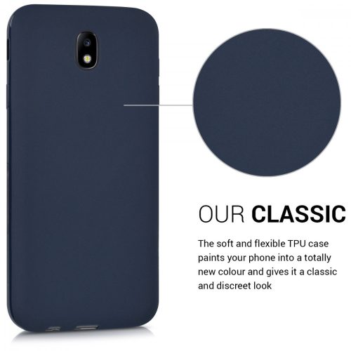 Pouzdro pro Samsung Galaxy J7 (2017), silikonové, modré, 42287.53