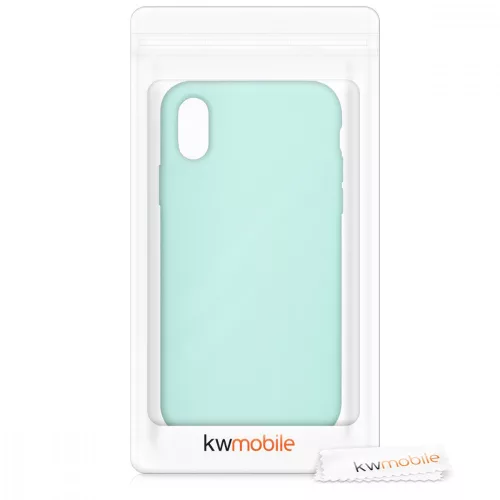 Pouzdro pro Apple iPhone X / iPhone XS, silikonové, zelené, 42495.71
