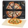 Piatra de pizza Navaris, 30x38 cm, rezistenta pana la 800°C, 42561