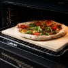 Piatra de pizza Navaris, 30x38 cm, rezistenta pana la 800°C, 42561