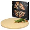 Piatra de pizza rotunda Navaris, 30,5 cm, din cordierite, rezistenta pana la 800°C, 42560