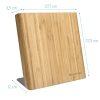 Suport cutite magnetic Navaris din bambus, 27,7x27,5x12 cm, 42543