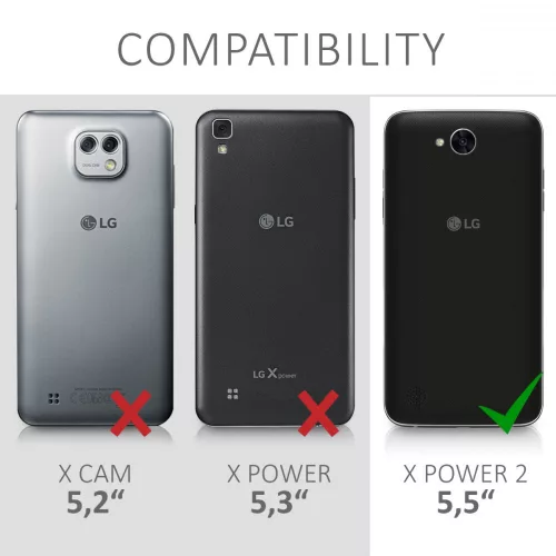 Pouzdro pro LG X Power 2, Textil, Hnědá, 41196.02