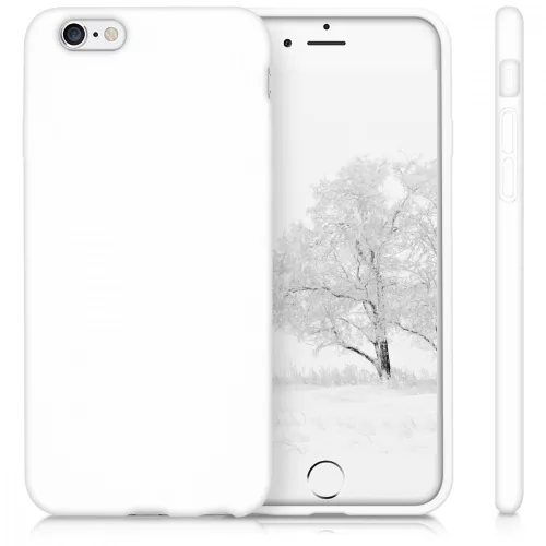 Pouzdro pro Apple iPhone 6 / iPhone 6s, silikonové, bílé, 35176.48