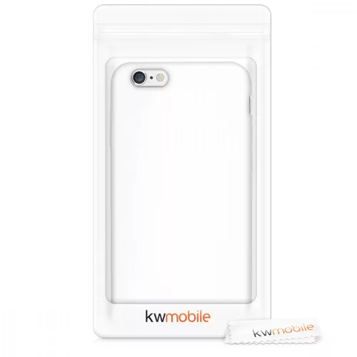 Pouzdro pro Apple iPhone 6 / iPhone 6s, silikonové, bílé, 35176.48