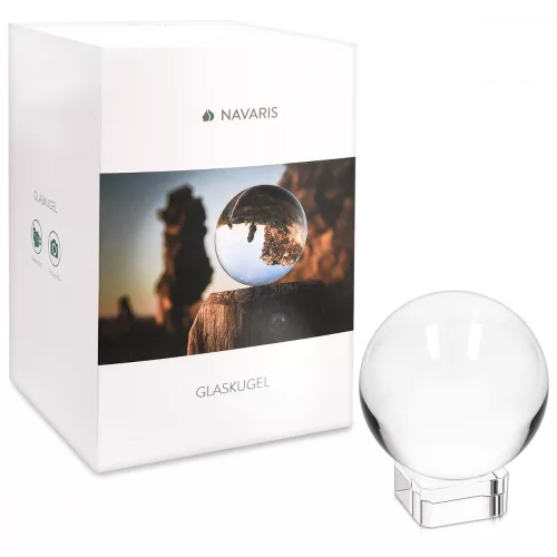Navaris sportovní skleněná koule na fotografie/dekoraci, 60 mm, 42862