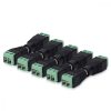 Sada 5 audio/video adaptérů s RCA matkou a otcem, Kwmobile, černá/zelená, plast, 42949