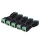 Sada 5 audio/video adaptérů s RCA matkou a otcem, Kwmobile, černá/zelená, plast, 42949