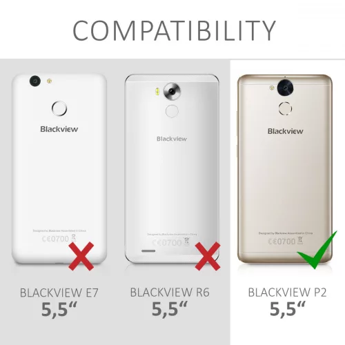 Pouzdro pro Blackview P2, silikonové, vícebarevné, 42974.01