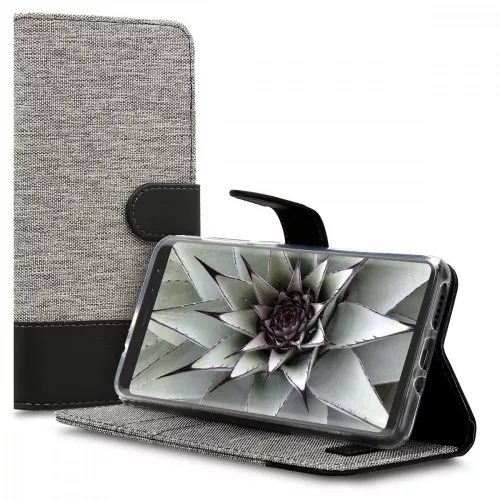 Pouzdro pro Wiko View Prime, textilní, šedé, 43191.22