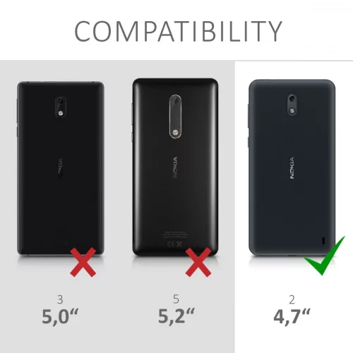 Kryt pro Nokia 2, silikonový, průhledný, 43300.03