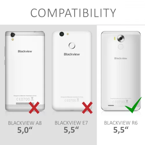 Pouzdro pro Blackview R6, Textile, Hnědá, 41650.02