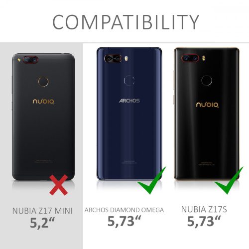 Kryt pro ZTE Nubia Z17S, Ekologická kůže, Černý, 43627.01