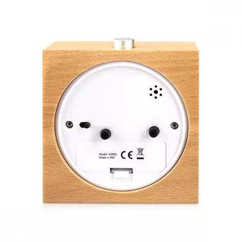 Snooze Retro analogový dřevěný budík, 43905