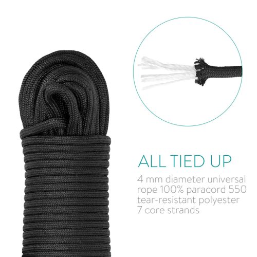 Coarda exterioara 30.5m Navaris, 4mm, poliester, rezistenta mare la rupere, 43981