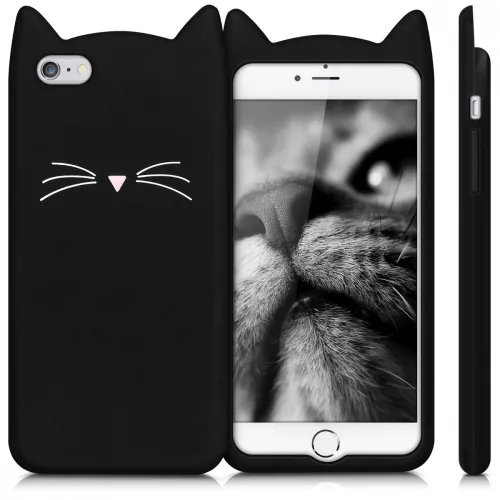 Pouzdro pro Apple iPhone 6 Plus / iPhone 6s Plus, silikonové, černé, 44038.01