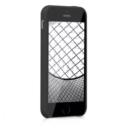 Pouzdro pro Apple iPhone 5 / iPhone 5s / iPhone SE, silikonové, černé, 42766.47