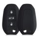 Pouzdro na klíče od auta pro Peugeot / Citroen - 3 tlačítka - Keyless Go, silikonové, černé, 44154.01