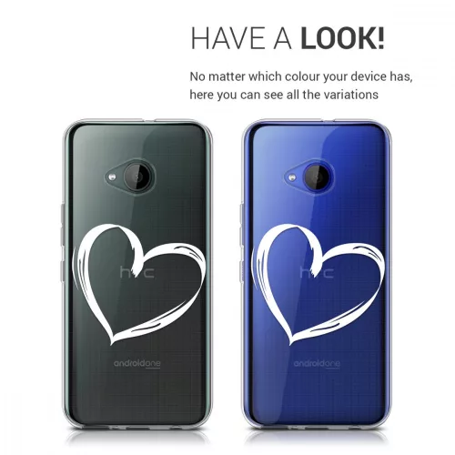 Kryt pro HTC U11 Life, silikonový, bílý, 43644.02