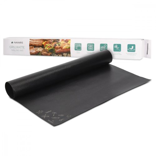 Sada 3 nepřilnavých grilovacích podložek Navaris, opakovaně použitelné, 300 stupňů Celsia, 44053.01