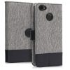 Kryt pro ZTE Blade A6, textil, šedý, 44462.22