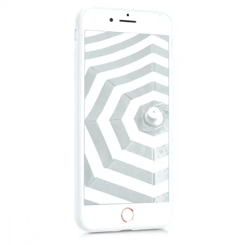 Pouzdro pro Apple iPhone 8 Plus / iPhone 7 Plus, silikonové, bílé, 39499,48