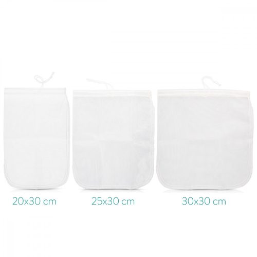 Sáček na bio mandlové mléko Navaris, opakovaně použitelný, 20 x 30 cm, 44348.01