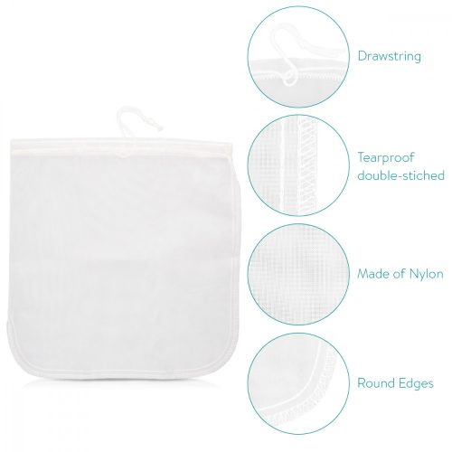 Navaris organický mandlový sáček na mléko, opakovaně použitelný, 30 x 30 cm, 44348.03