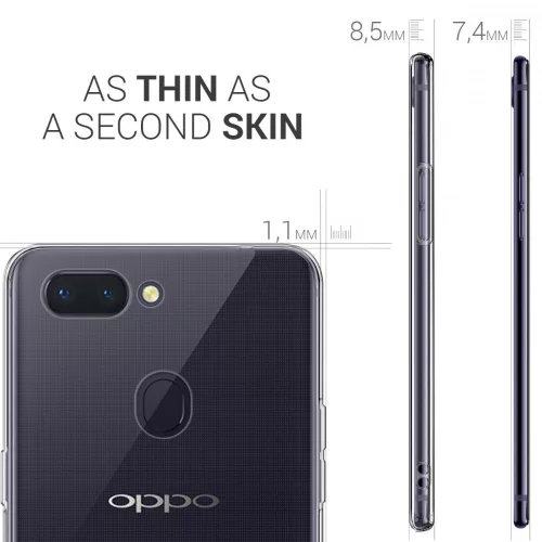 Kryt pro OPPO R15, silikon, transparentní, 44770.03
