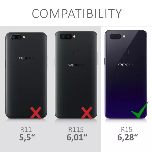 Kryt pro OPPO R15, silikon, transparentní, 44770.03