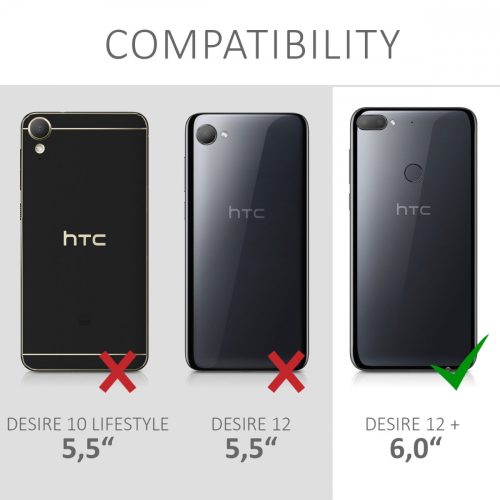 Kryt pro HTC Desire 12 Plus, silikonový, průhledný, 44791.03