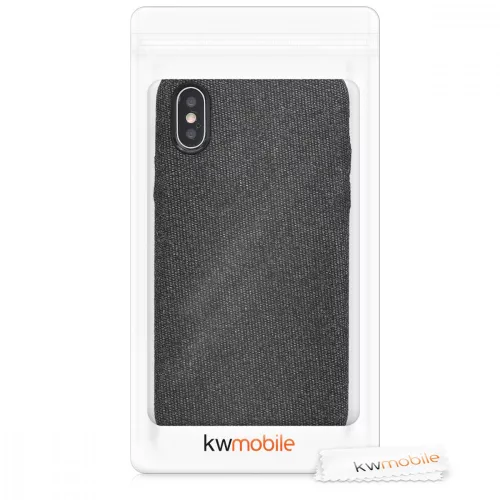 Pouzdro pro Apple iPhone X / iPhone XS, Textilní, Černé, 43479.01