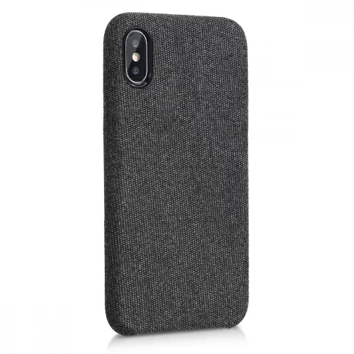 Pouzdro pro Apple iPhone X / iPhone XS, Textilní, Černé, 43479.01