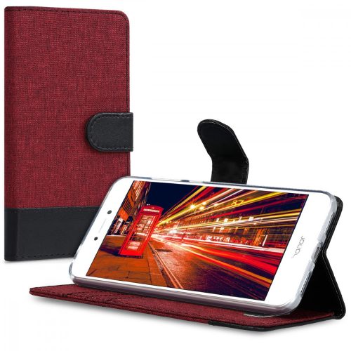 Kryt pro Huawei P9 Lite (2017), textilní, červený, 40893.04