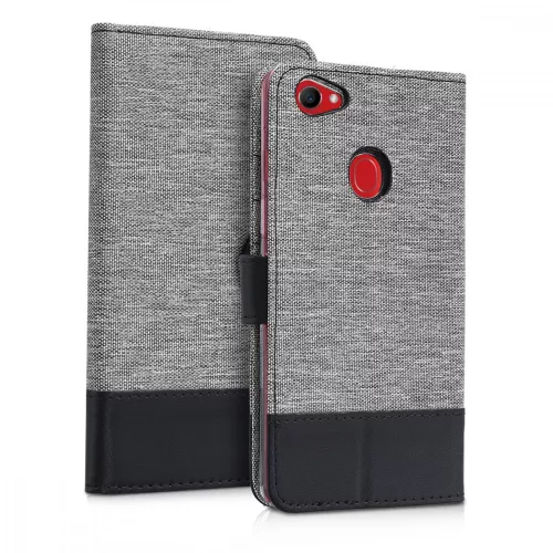 Pouzdro pro OPPO F7, textil, šedé, 44999.01