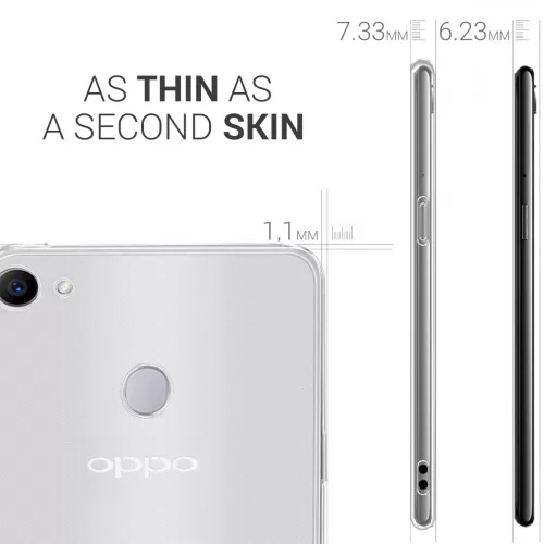 Kryt pro OPPO F7, silikon, transparentní, 44998.03